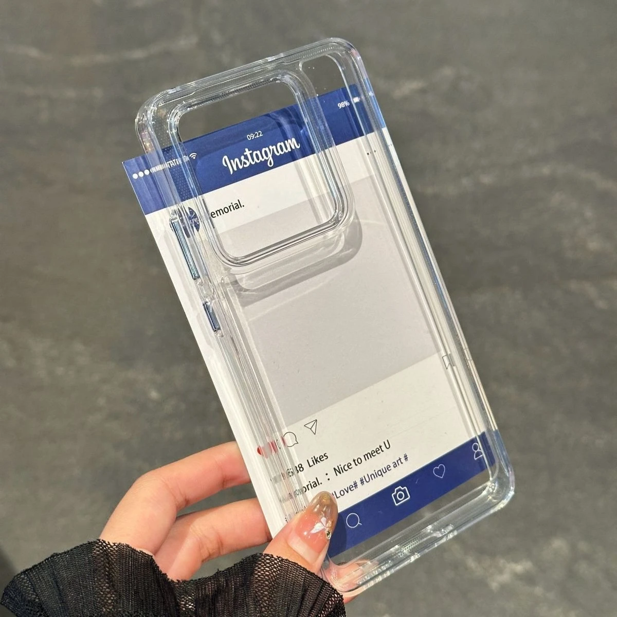 Clear Fashion TPU Anti-Fall Protective Phone Case - Signature Series