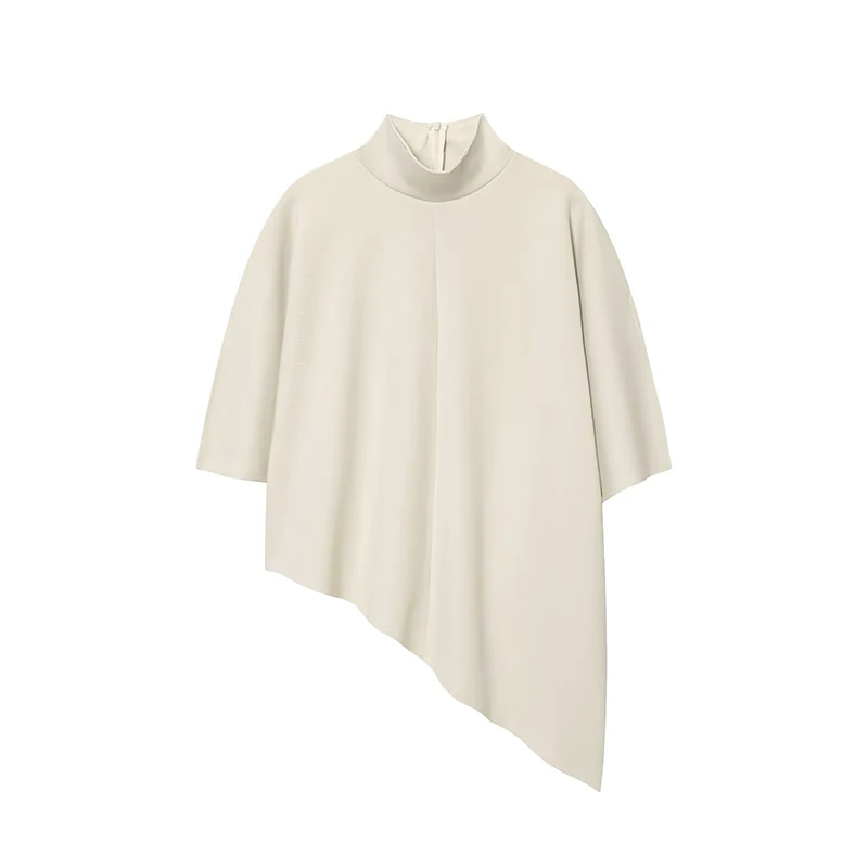 Women Straight-Leg Pants Two Piece Sets 2025 New Chic Fashion Asymmetry Tops Women's Suits Spring Summer Woman Outfits