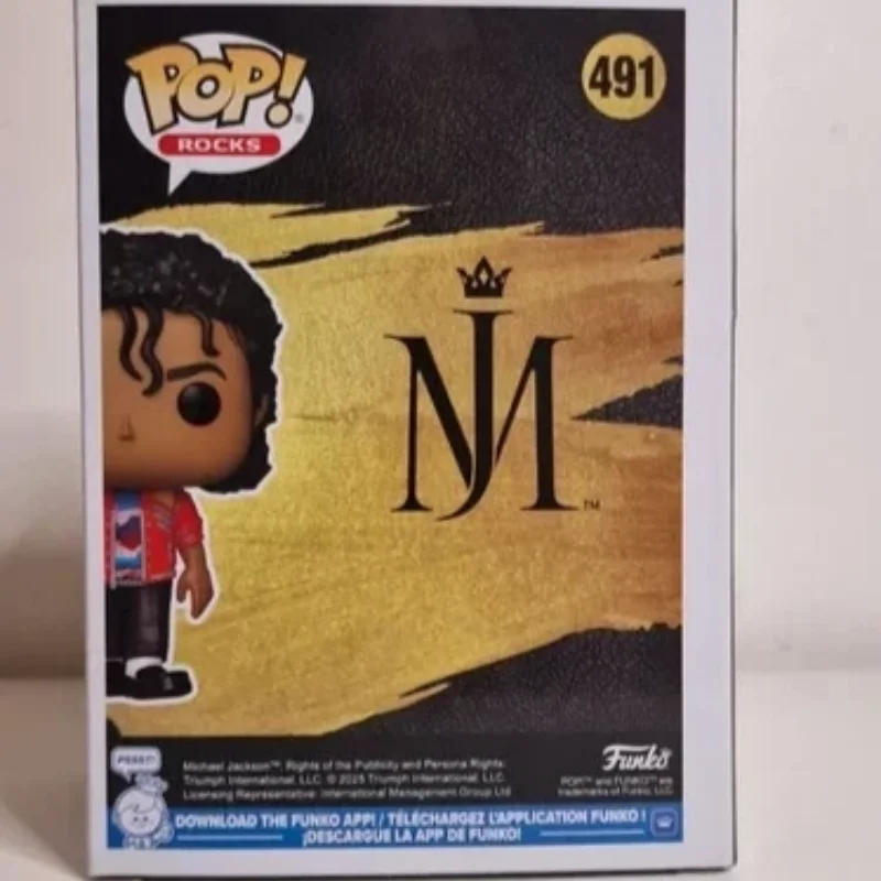 Funko Pop Rocks Michael Jackson Beat It Action Doll Model #491 Vinyl Sculpture Dolls Limited Edition Collection Fan Gifts