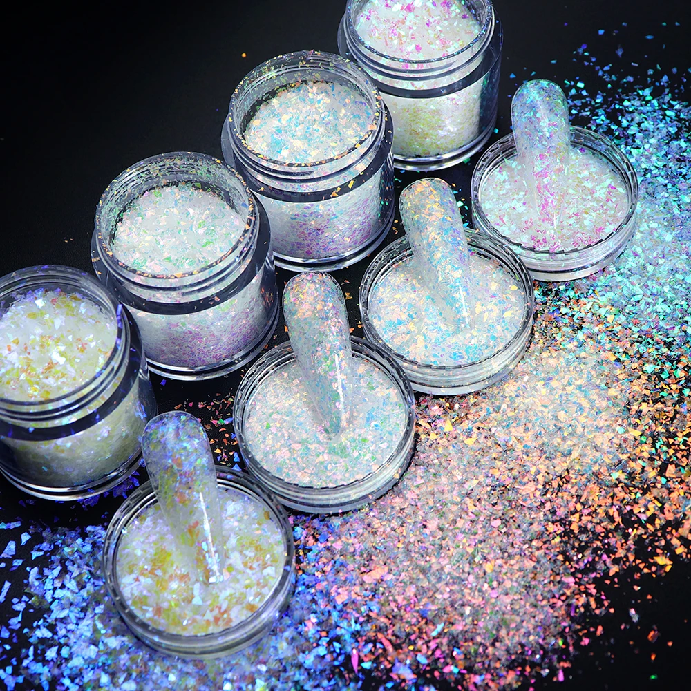 

Mermaid Sequins Glitter Nail Accessories Shiny Irregular Fine Pieces for Gel Nail Tips Decoration Manicure Professional Supplies