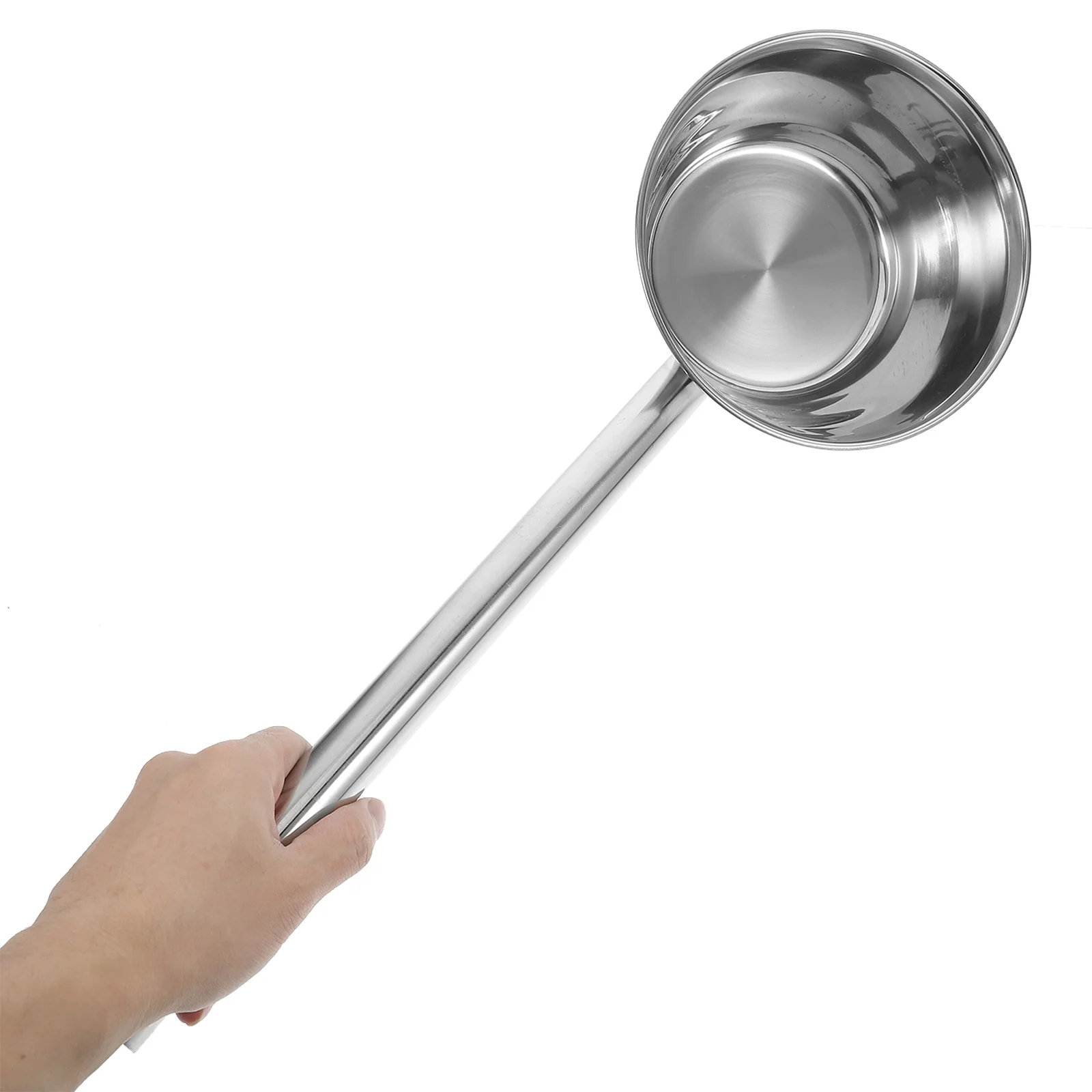 Long Handle Water Spoon Large Ladle Stainless Steel Scoop Baby Spoons Soup Metal Bailer Travel
