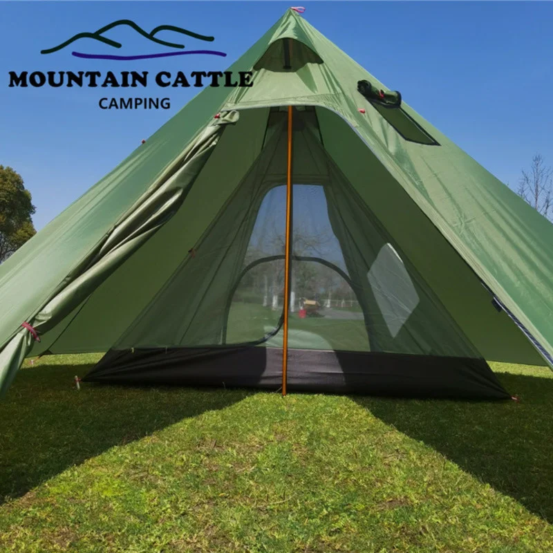 Ultralight Pyramid Inner Tent Outdoor Rodless Camping Teepee