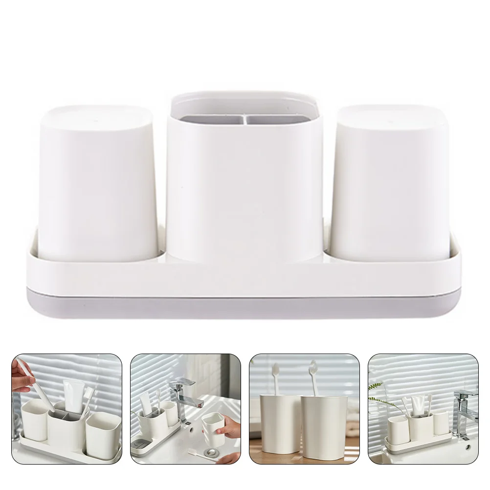 

1 шт., Простой стандартный стеллаж для хранения, принадлежности для ванной комнаты (белый)