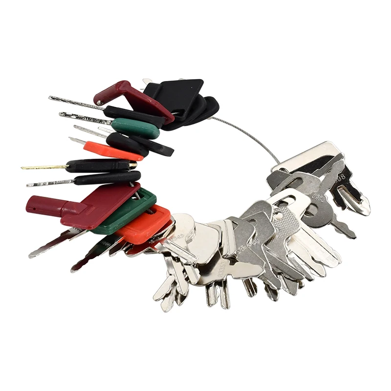 39PCS Heavy Equipment Keys Construction Ignition Key Compatible with New Holland Ford Compatible with Caterpillar CAT