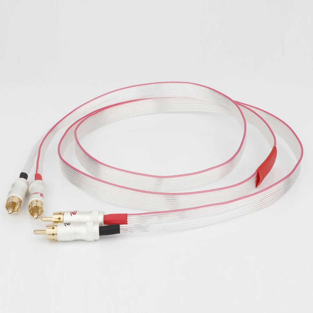 Cavo Di Segnale Piatto Placcato Argento Nordost Valhalla Occ Con Cavo Di Interconnessione Rca Placcato Oro King Snake