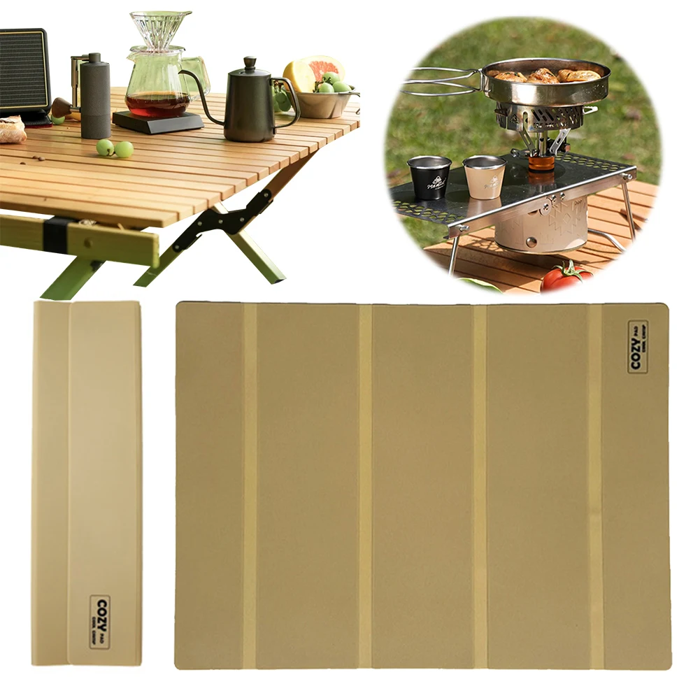 Camping Table Placemat Waterproof Folding Table Mat Heat-Resistant Kitchen Table Cloth for Outdoor Camping Traveling