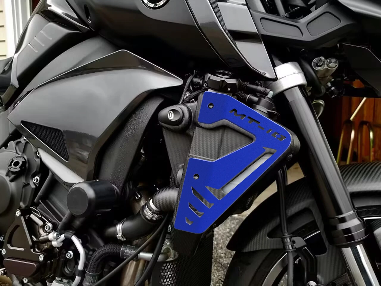 Para YAMAHA MT10 MT-10 FZ-10 2015 2016 2017 2018 2019 2020 MT 10 accesorios de motocicleta Protector lateral de radiador cubierta protectora de placa - details 3