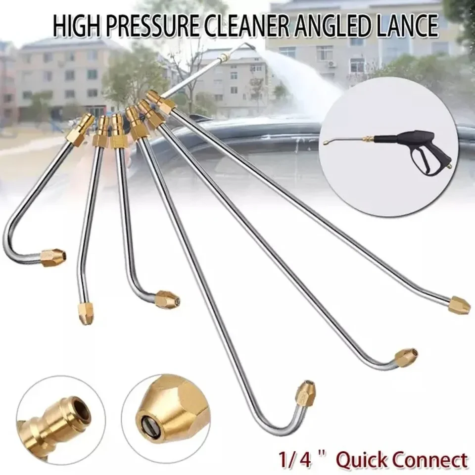 35cm High Pressure Elbow Washer Wand – Gutter Cleaner Lance With 1/4" Quick Connect 4 thumbnail image