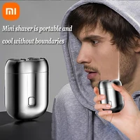 Xiaomi Men Double-headed Mini Magnetic Shaver Silent Washable Portable Electric Shaver Type-C Charging Men Women Electric Razor 1