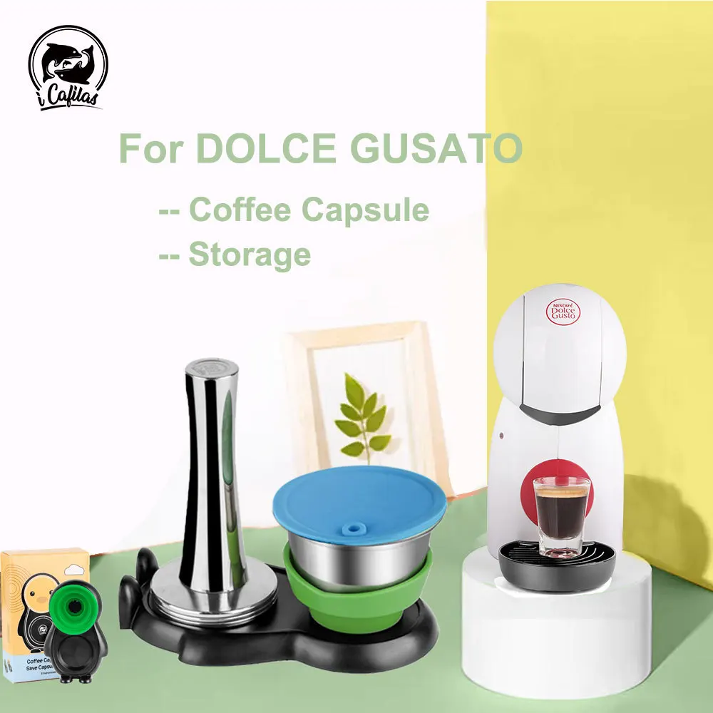 Capsula Di Caffè Ricaricabile Per Dolce Gusto Tazza Di Caffè Con Filtro In Acciaio Inossidabile Ricaricabile Per Dolce Gusto Edg305 Mini Me