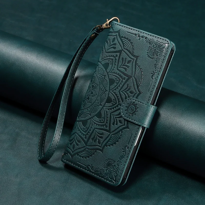 Luxury PU Leather Wallet Case with Card Holder and Stand Feature