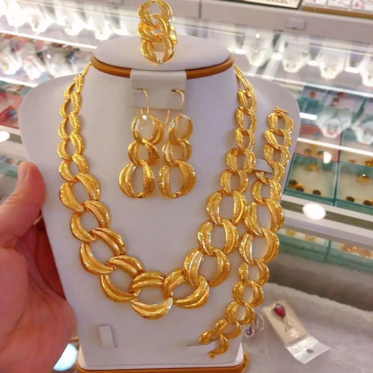 Dubai Gold Plated Necklace Jewelry Women's Fashion Chain Necklace