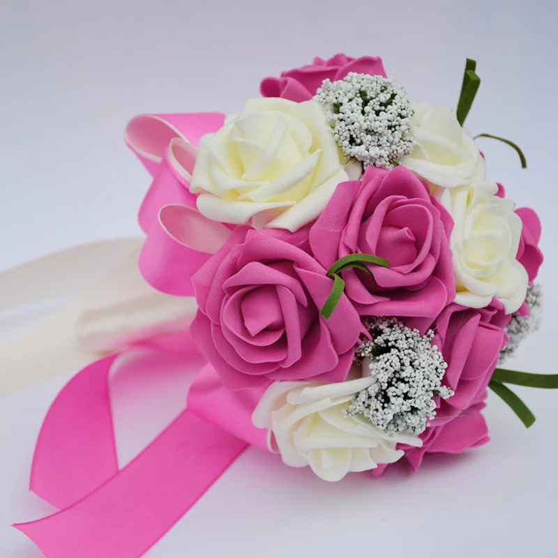 Wedding Bouquets perfectlifeoh Bride holding flowers for Bridesmaids Decoration Accessories Small wedding bouquets