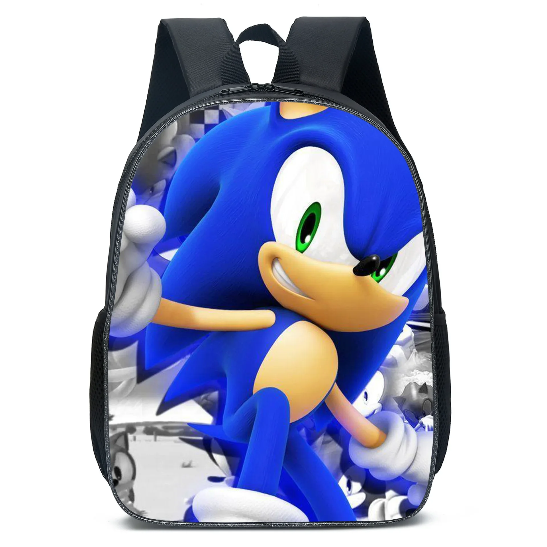 Sonic Cartoon Animation Kids' School Backpack – Primary & Secondary Bag sonic close up