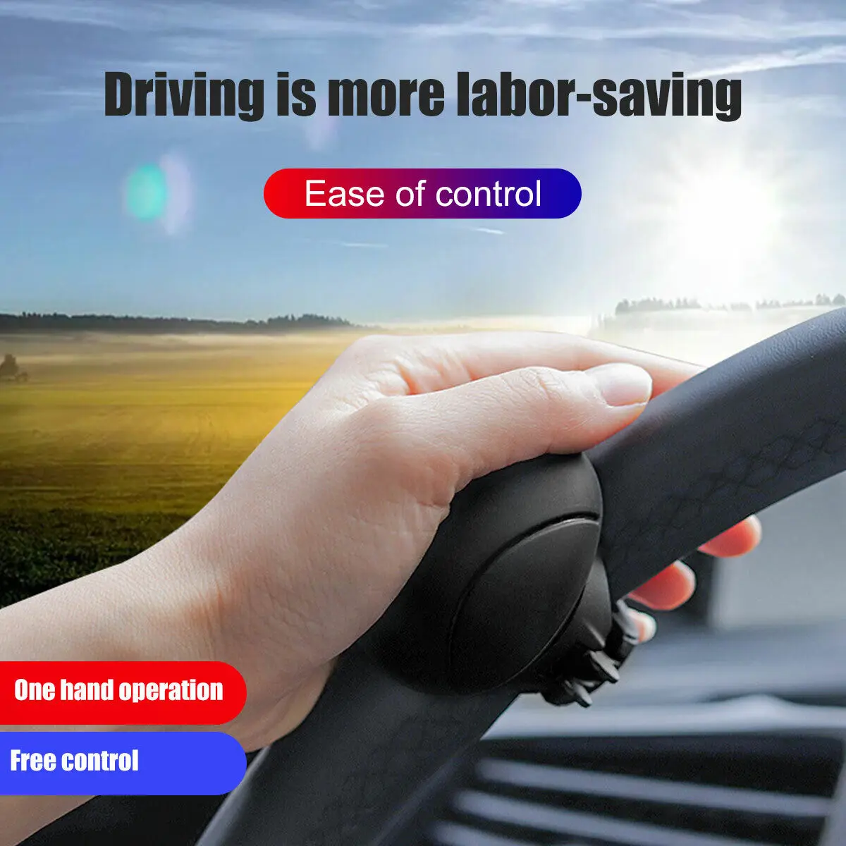 

Universal Car Truck Steering Wheel Aid Handle Assister Spinner Knob Ball