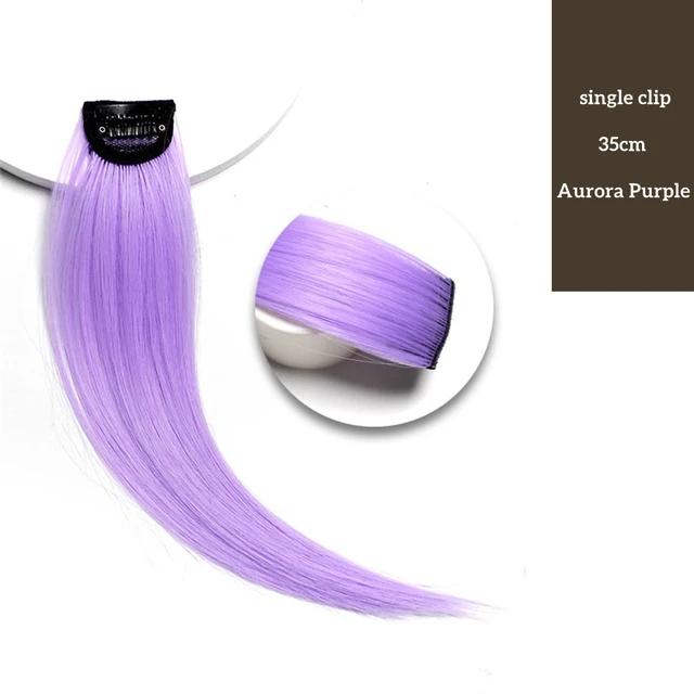 VaaJee Synthetic Clip Wigs Women Heat Resistant Straight Hair Extensions With Clips Multicolor Crochet Braid Hair For Teen Girls K