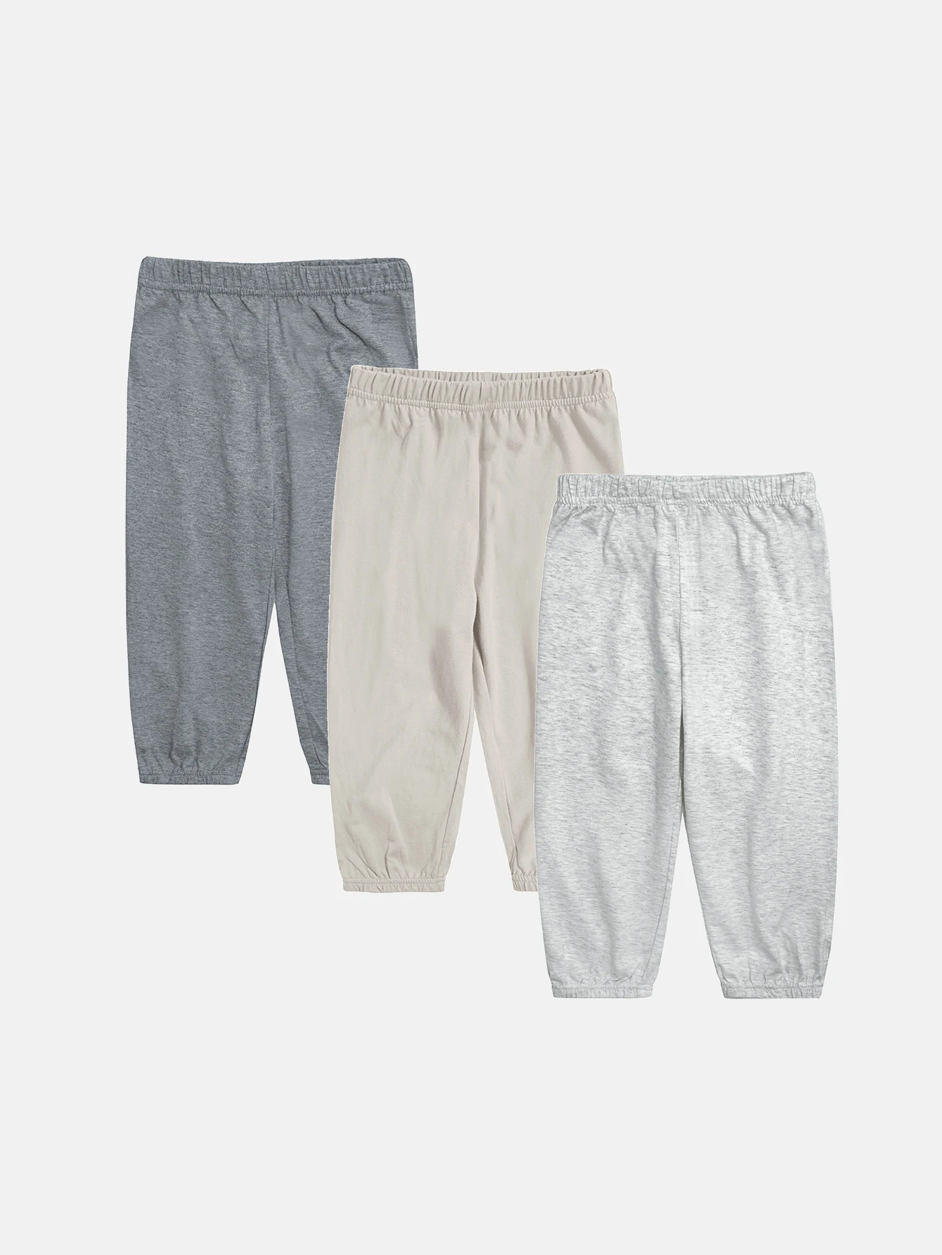 Summer Children's Pants Baby Pants Solid Color 3-piece Casual Boys' Cotton Girls' Baby Sleeping