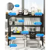 Dish Drying Rack,3-Tier Over Sink Dish Drainer Drying Rack,33.5" Over Sink Dish Rack for Small Kitchen, Space-Saving Drying Rack 5