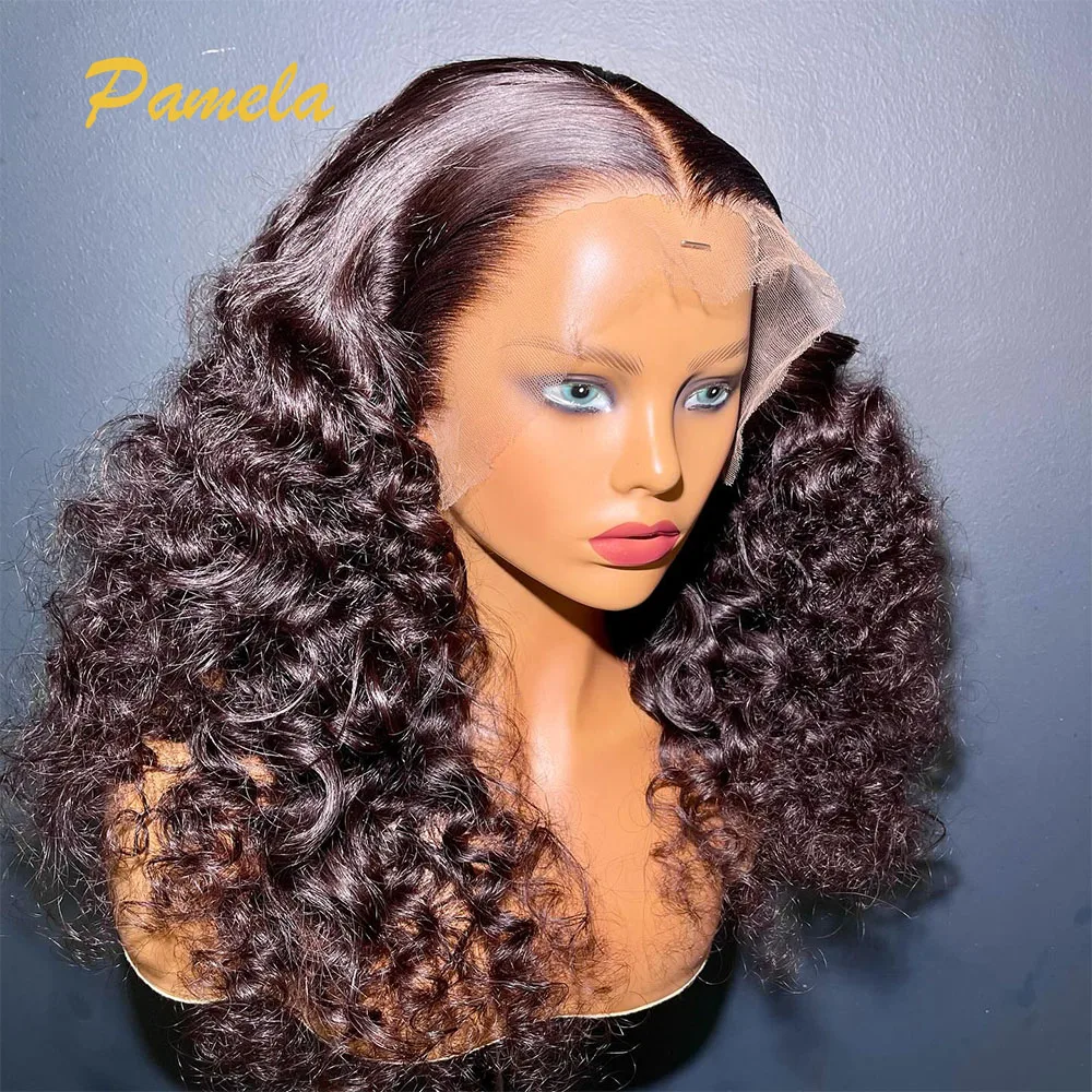 Loose Wave Bleached Knots Lace Frontal Glueless Wig Human Hair Pre Plucked Ready To Wear 13x6 HD Transparent Lace Frontal Wig