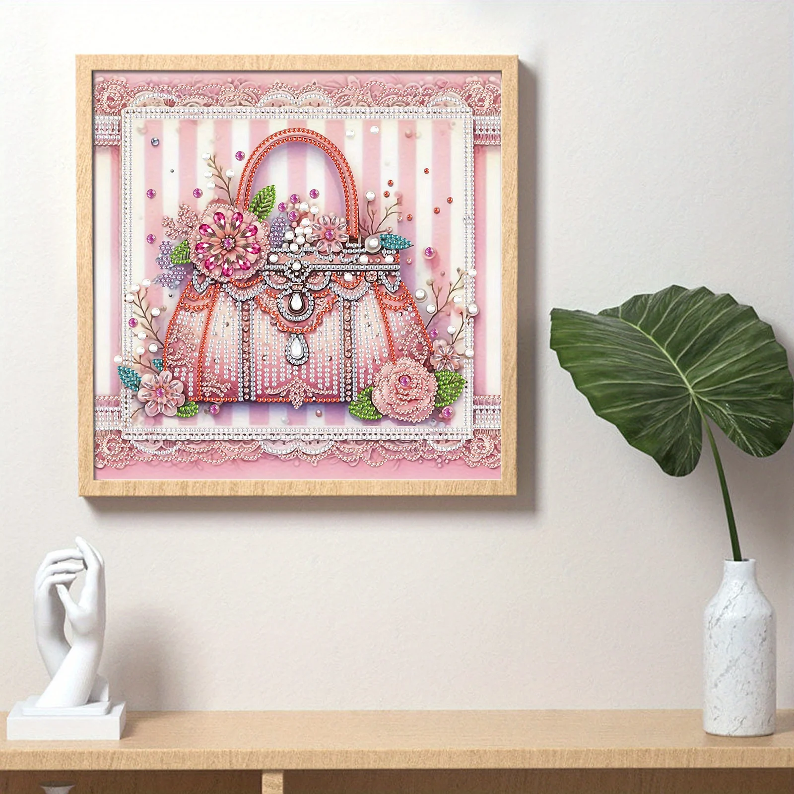 DIY Bag and flowers 5D Special Shape Diamond Art Kits Beginners Home Wall Decoration Gift