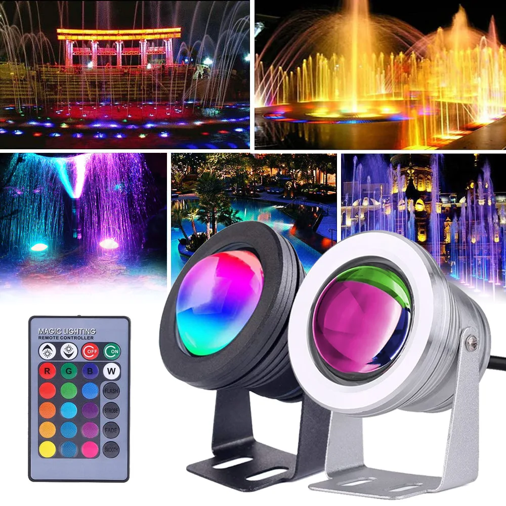 projecteur-spot-rgb-couleur-led-exterieur-lumiere-eclairage-lampe-ampoule- 12v-ip67-telecommande