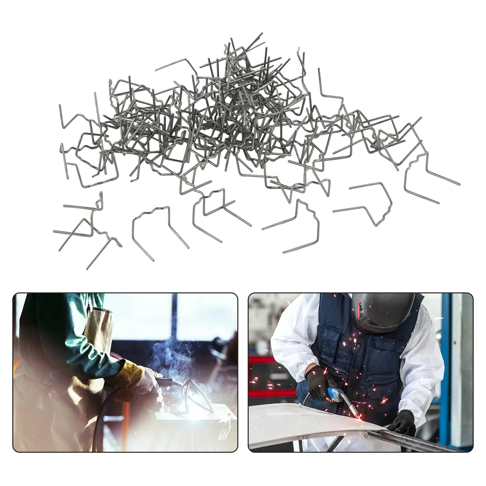 

100pcs Hot Stapler For Welding Machine Accessories For Car Bumper Plastic Repairwelding Accessories Stainless Steel