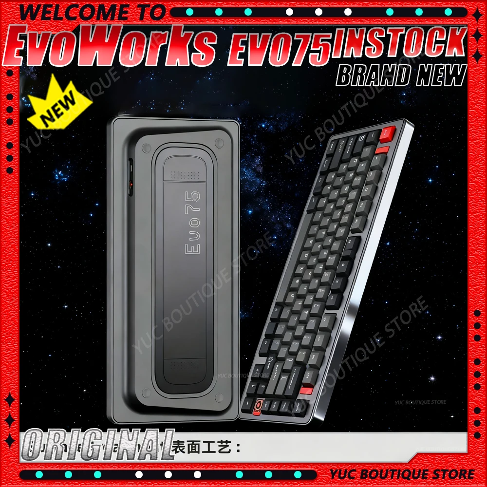 NEW EvoWorks EVO75 Gaming Mechanical Keyboard 3-Mode Wireless