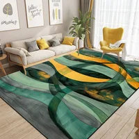 Abstract Style Living Room Carpet Nordic Decor Sofa Ins Color Rugs for Bedroom Bedside Big Size Modern Decoration Home Floor Mat 1