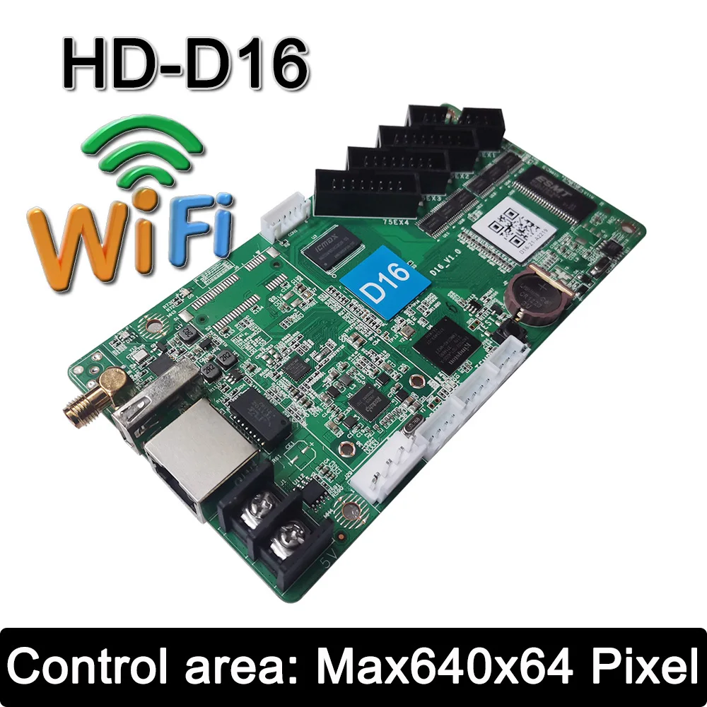 hd-d16-cartao-de-controle-da-tela-da-bandeira-da-cor-completa-de-wifi-a-bordo-exterior-cartao-de-controle-assincrono-interno-do-diodo-emissor-de-luz-da-cor-completa