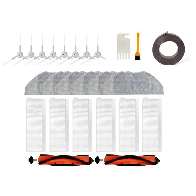 

HOT!1Set Filter Main Side Brush Mop Rag Replacement For Xiaomi MJSTG1 Mijia G1 Mi Robot Vacuum-Mop Cleaner Accessorie
