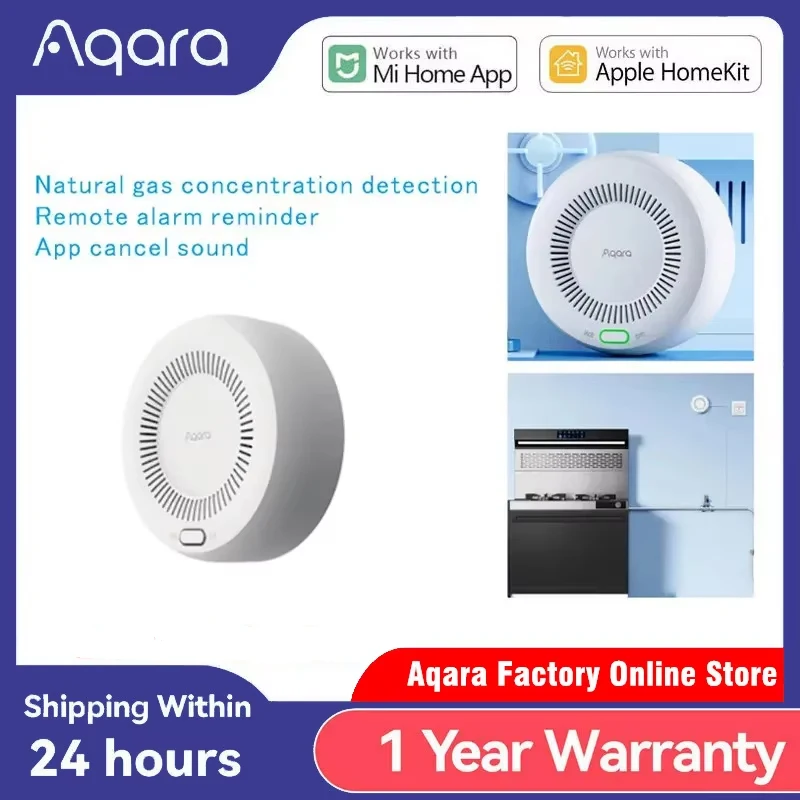 Aqara Smart Natural Gas Detector Zigbee Gas Leak Alarm Intelligent Linkage Smart Home Security For Xiaomi home Homekit