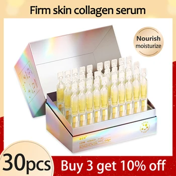 30Pcs Collagen Boost Serum Ceramide Repair Firm Smooth Essence Hyaluronic Acid Anti Wrinkle Aging Whitening Dark Spot Skin Care 1