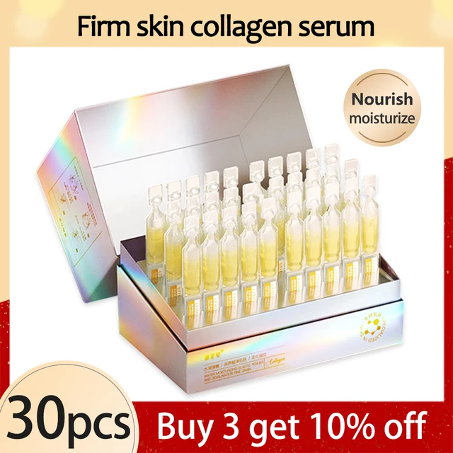 30Pcs Collagen Boost Serum Ceramide Repair Firm Smooth Essence Hyaluronic Acid Anti Wrinkle Aging Whitening Dark Spot Skin Care 1