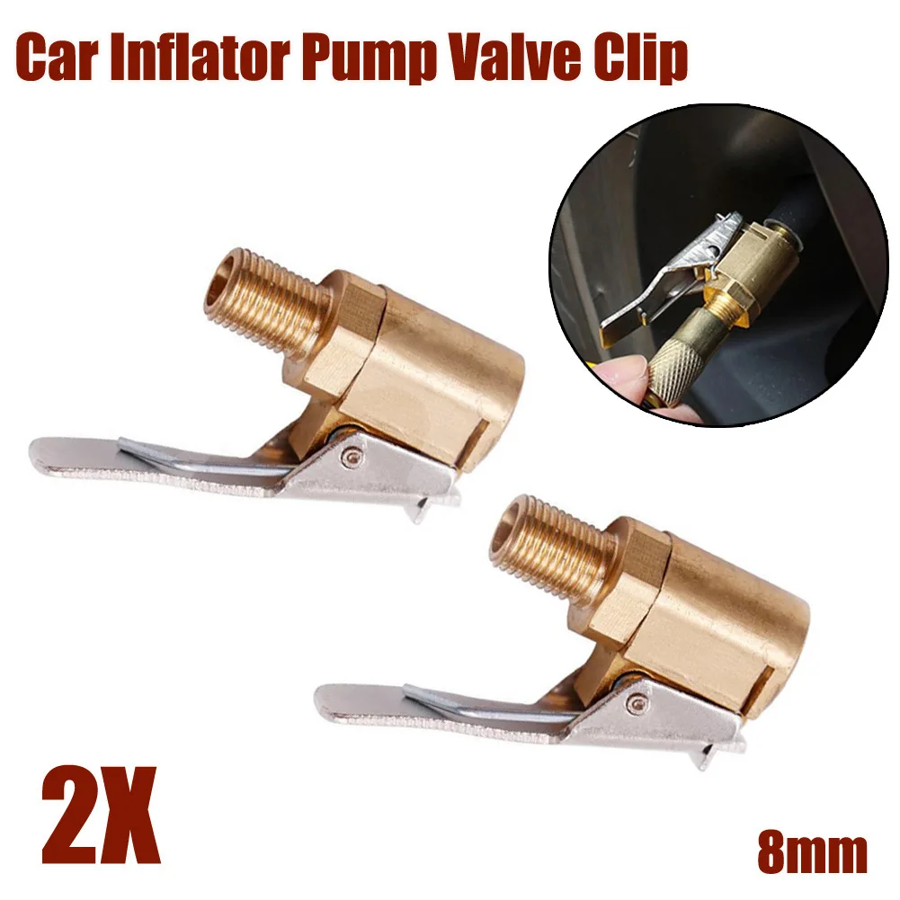 

Durable Lightweight New Practical Replacement Tyre Valve Inflation 2pc Inflator Pump Quick Release Tire Inflation