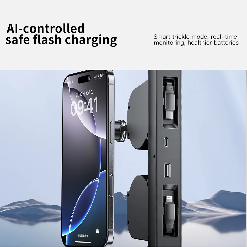 รูปสินค้า แท่นชาร์จไฟฟ้าเทสล่า 45W พร้อมช่อง USB ชาร์จเร็ว