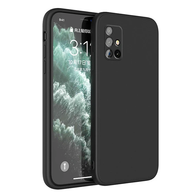 Custodia morbida in silicone liquido quadrato per Xiaomi Redmi Note 10 9 8 7 Pro 9S Redmi K40 K20 9A Mi 11 10 10T Pro Lite 9 SE Poco_voghion.com