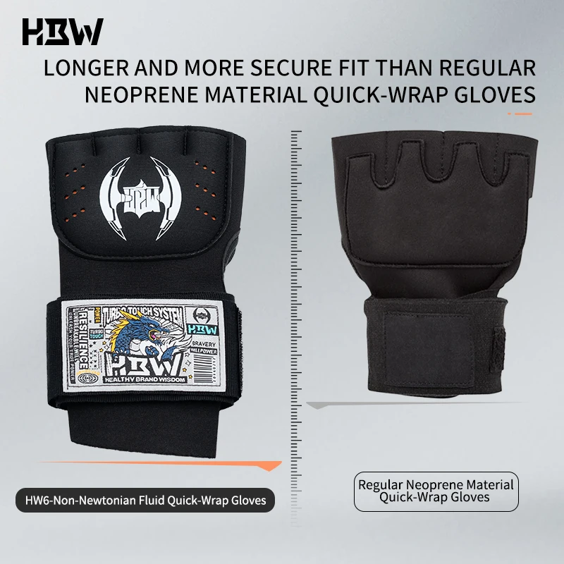 Boxing Hand Wrap Inner Gloves add non-Newtonian fluid Half Finger Gel Boxing Glove for Muay Thai MMA Kickboxing Martial Arts