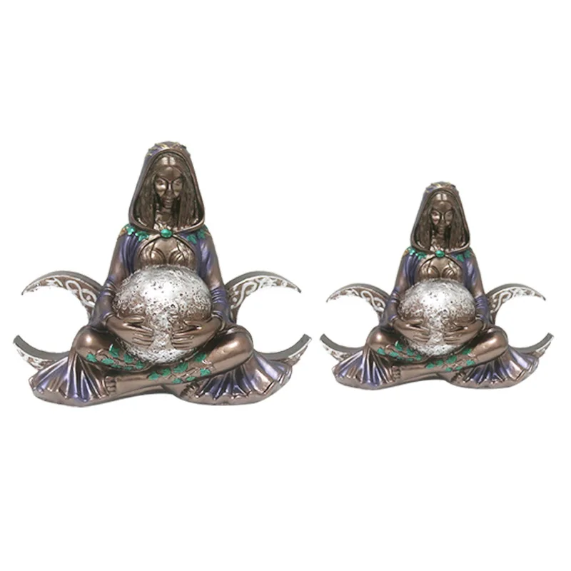 Mother Earth Goddess Art Statue Millennial Gaia Statue Figurine Desk Resin Charms Statue Home Decor Regalo Per La Festa Della Mamma