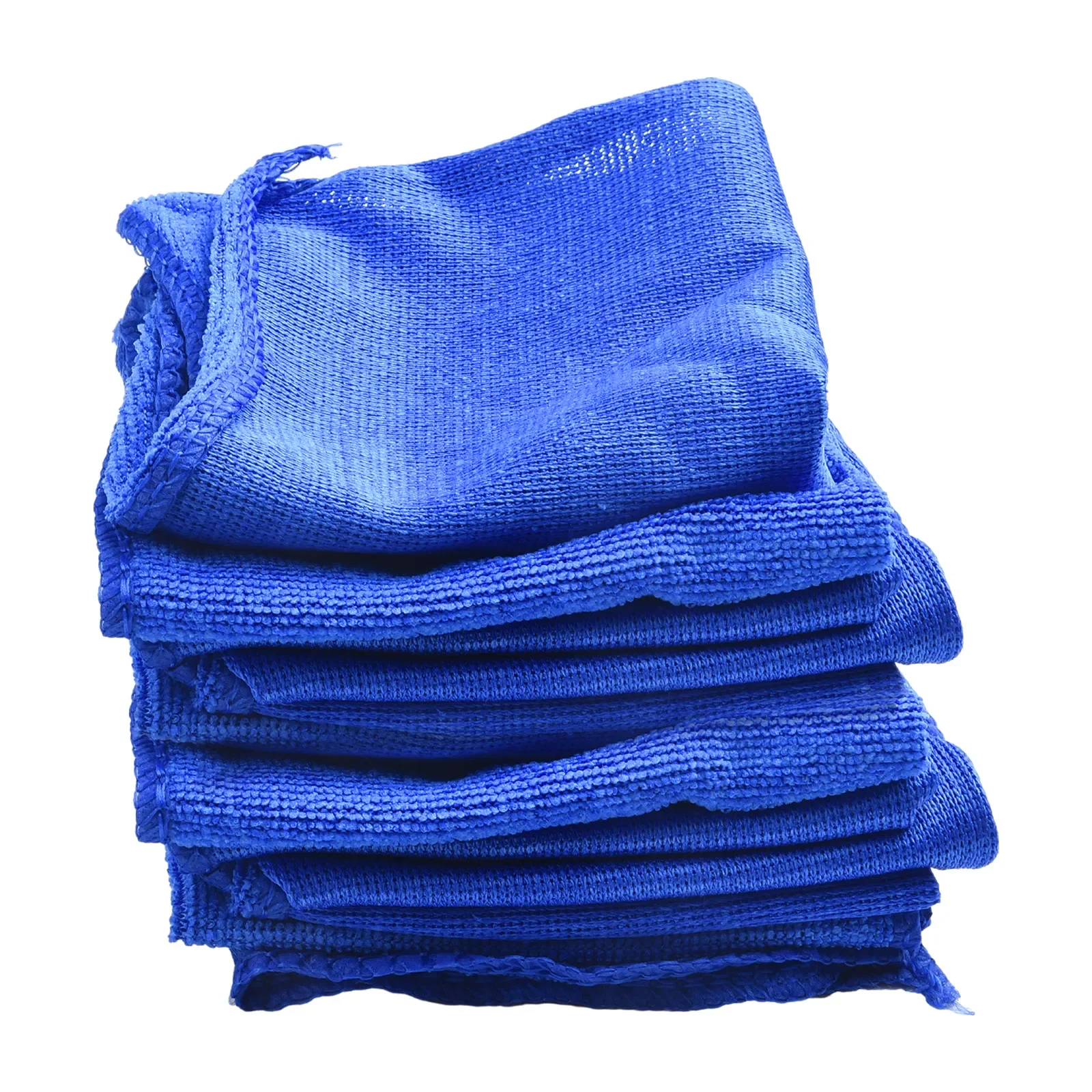 50pcs Microfiber Clean Cloth 30*30cm Water Absorbent Clean Cloth High Quality Blue Towels For Car Home Cleaning Tools Accessory
