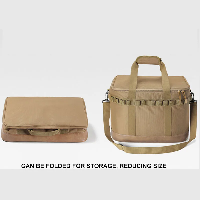 Multi functional picnic bag outdoor storage box camping waterproof handbag anti-collision tableware kitchenware storage bags