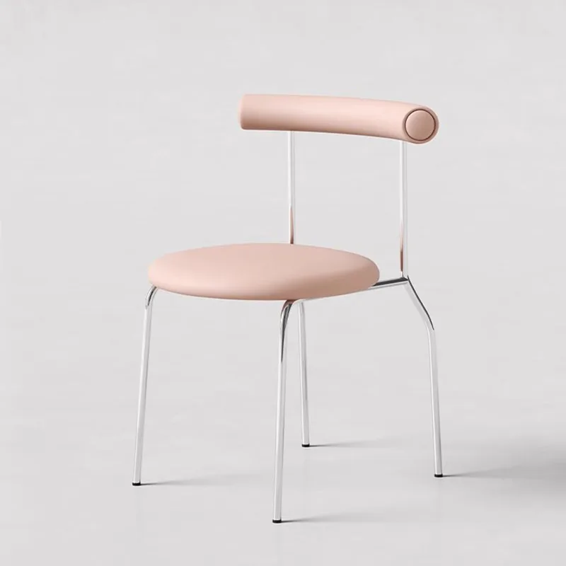 

Relax Dining Chair Nordic Leather Luxury Restaurant Dining Chairs Desk Design Salon Hotel Sillas Para Comedor Salon Furniture