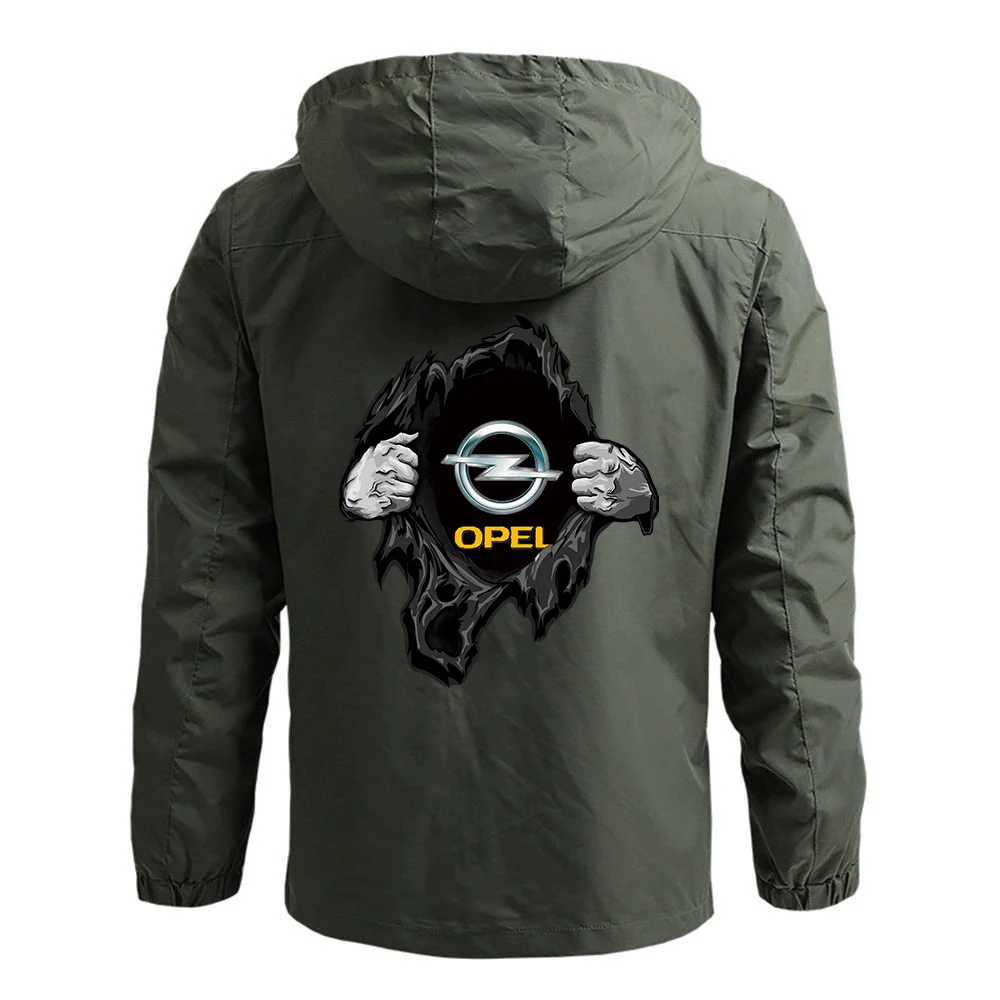 2024 OPEL Men New Brand Spring and Autumn Thin Classic Simplicity Hot Sale Comfortable Casual Printing Trench Coat Tops 5