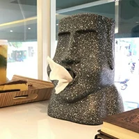 Tissue Box Holder 3D Stone Statue Paper Box Creative Multifunctional Napkin Tissue Dispenser Organizer Table Decoration 1