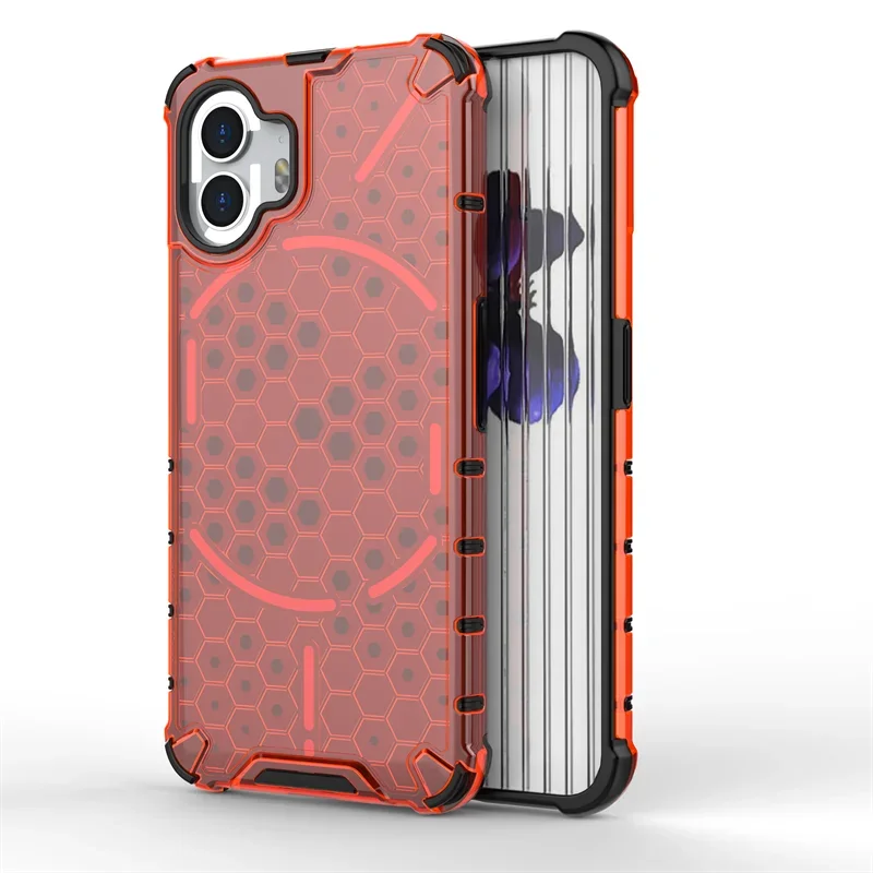 Luxury Transparent Shockproof Armor Case with Hard PC Back Cover