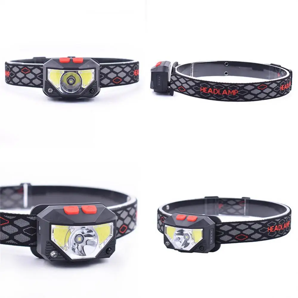 Description Picture 4 of item8 Modes Handfress Motion Sensor Powerful LED Headlight headlamp Head Lamp COB Flashlight head light For Camping, fishing
