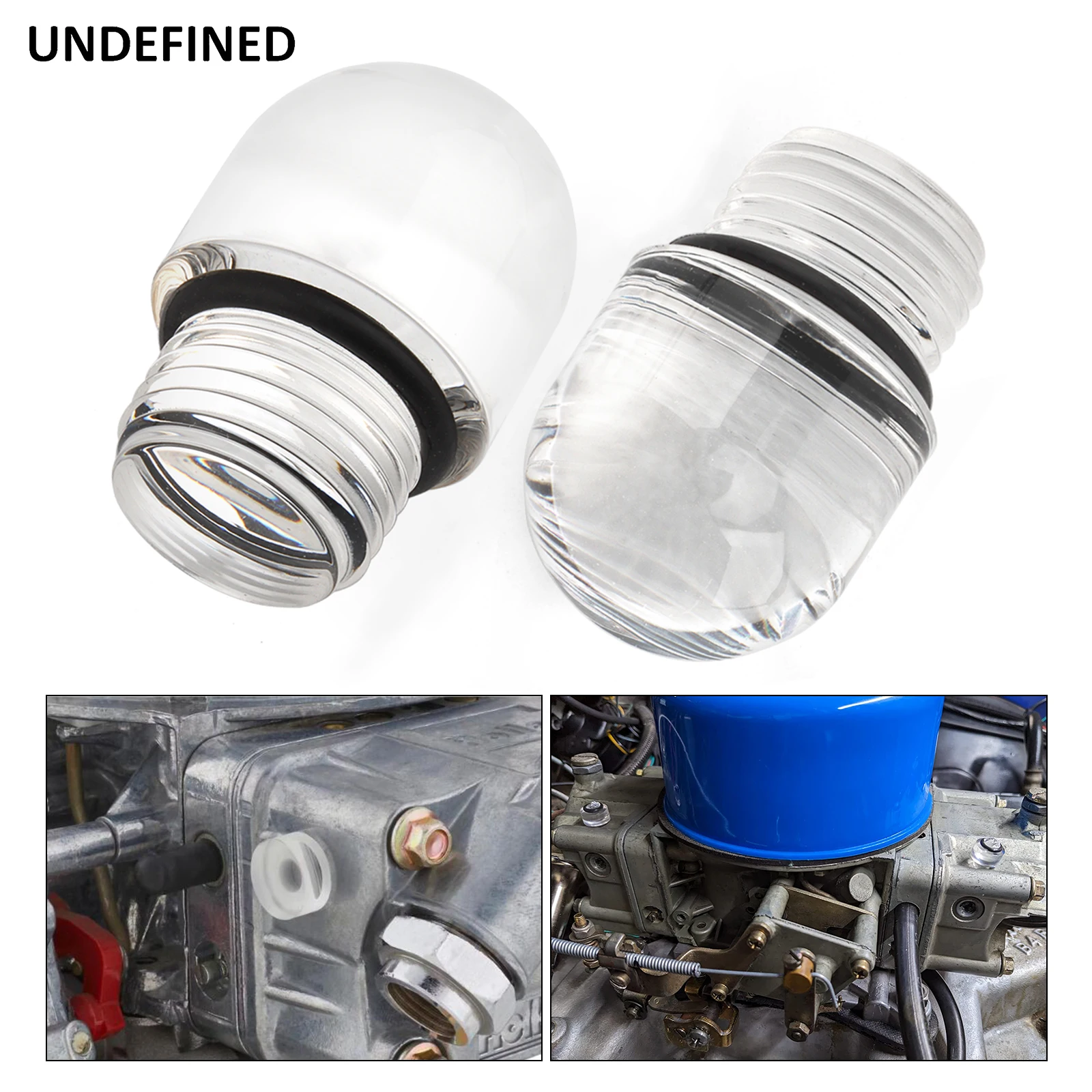 Clear fuel level sight bowl plugs for Holley carburetor 4150 4160 4500 motorcycle carburetor
