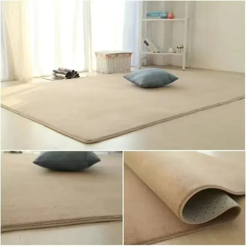 

10373 Chessboard Carpet Rectangular Rabbit Hair Soft Living Room Sofa Bedroom Non-Slip Floor Mat