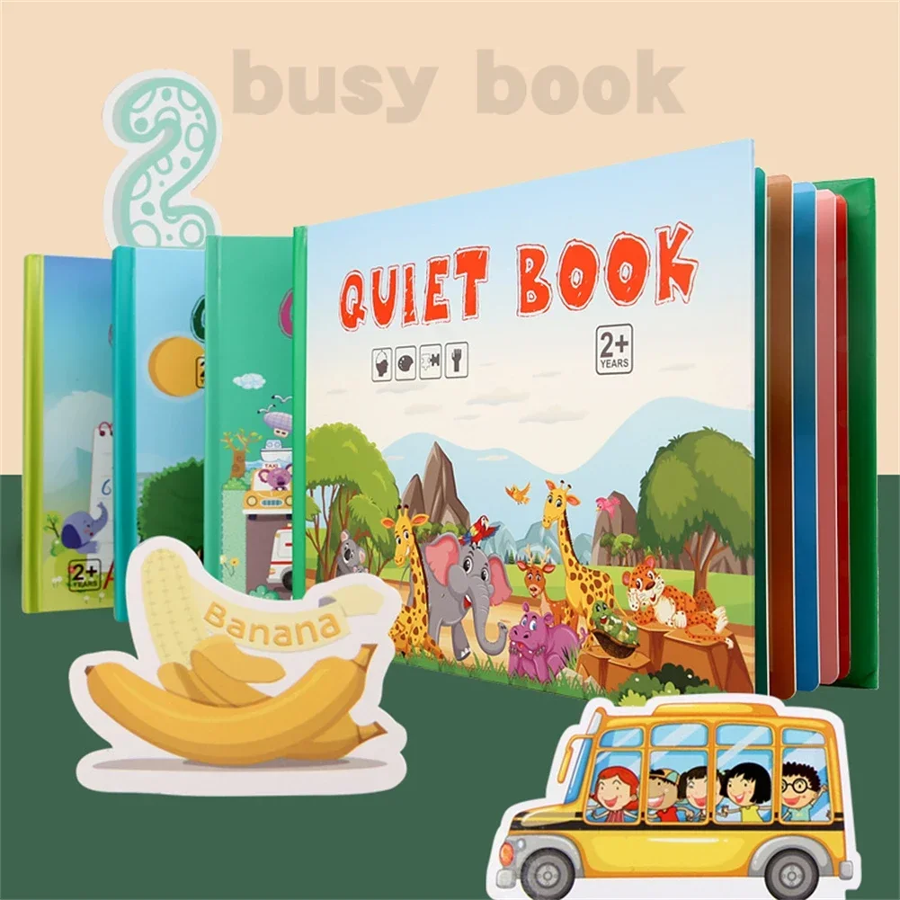 

Тихая книжка-наклейка, пазлы, игрушка для малышей, развивающая игрушка Монтессори для раннего развития, детская Когнитивная паста, подходящая игра-карточка, игрушка
