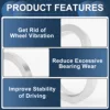 UXCELL 4pcs Car Wheel Hub Centric Rings OD 75.1mm to ID 56.6/64.1/66.6/70.6/72.6/73.1mm Wheels Center Shaft Shock Hubrings 4