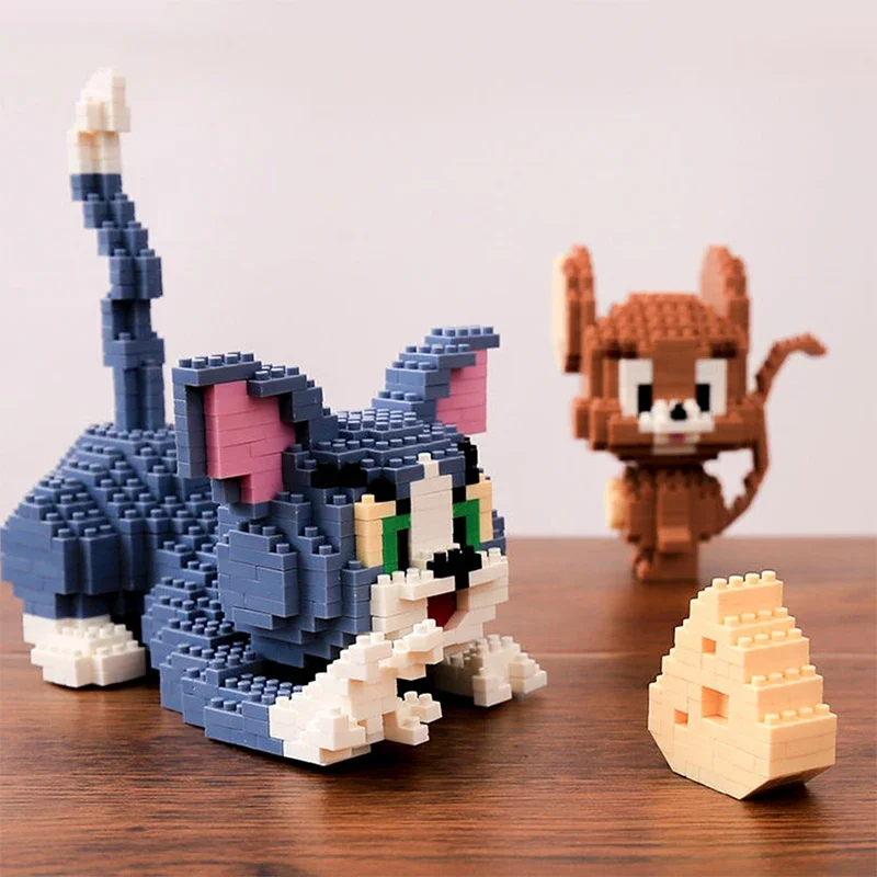 

Милая мультяшная аниме модель микро строительные блоки идеи для подарка на день рождения